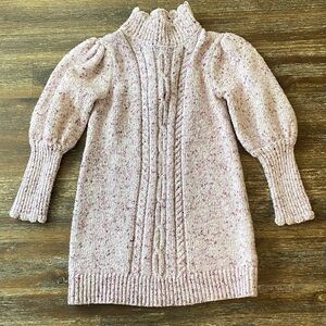 Janie and Jack Pink Speckled Knit Dress